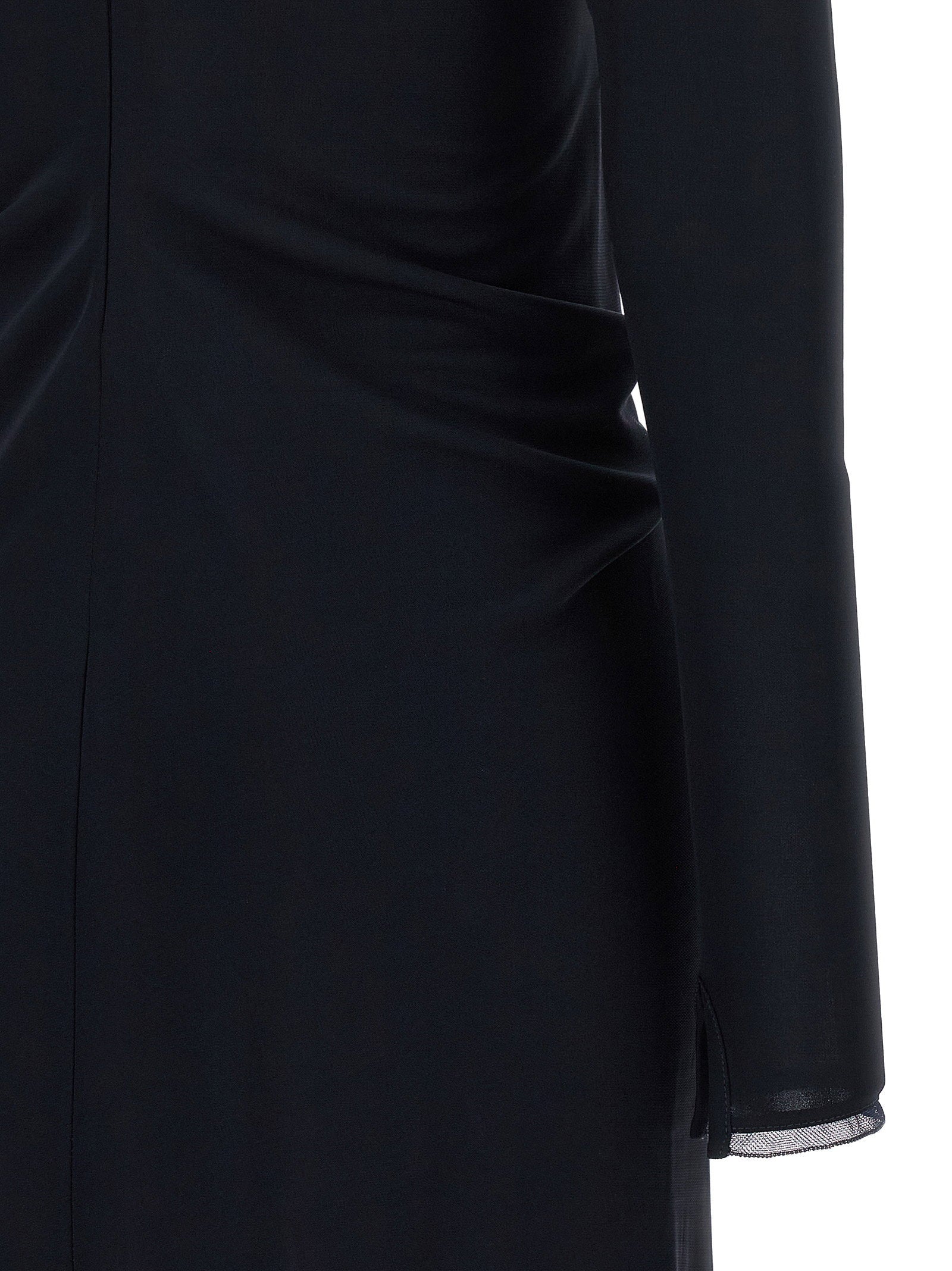 Fabiana Filippi Draped Dress Blue
