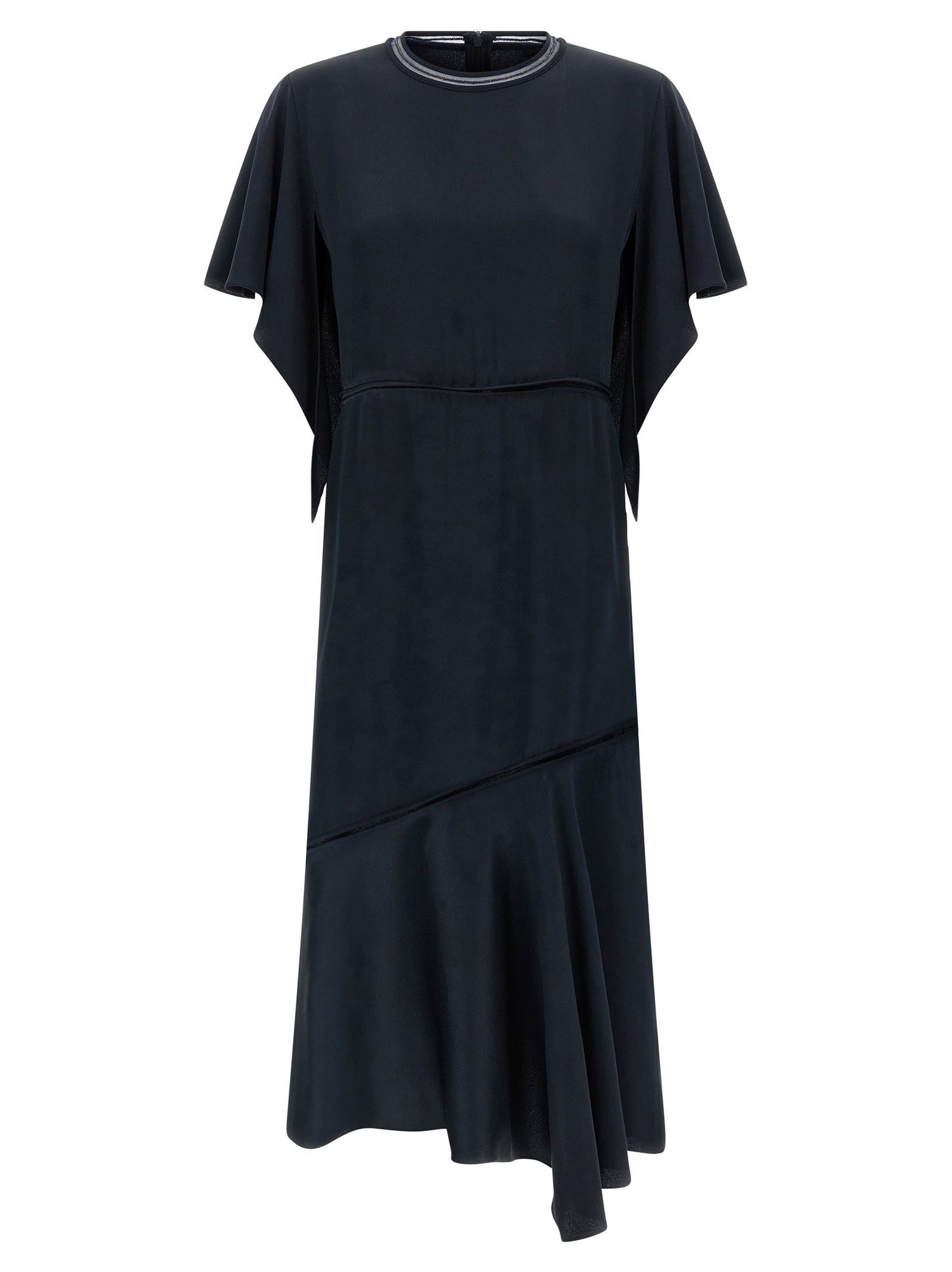 Fabiana Filippi Ruffle Dress Blue