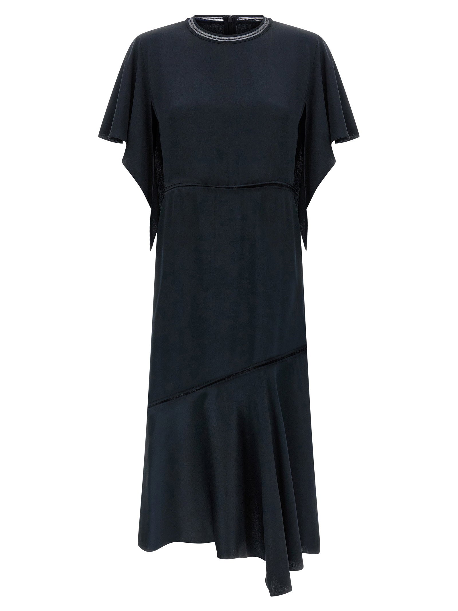 Fabiana Filippi Ruffle Dress Blue