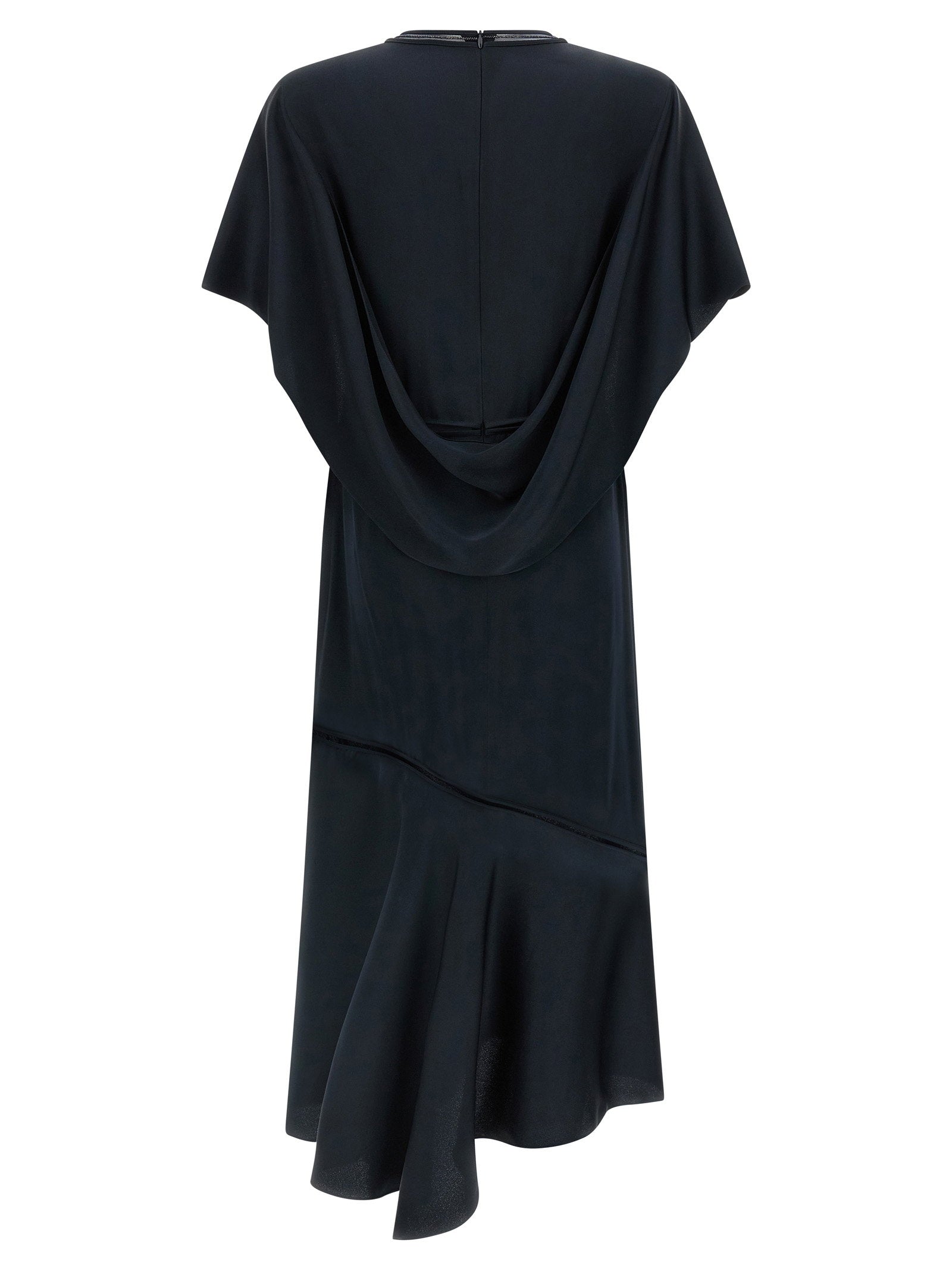 Fabiana Filippi Ruffle Dress Blue