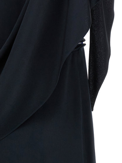 Fabiana Filippi Ruffle Dress Blue
