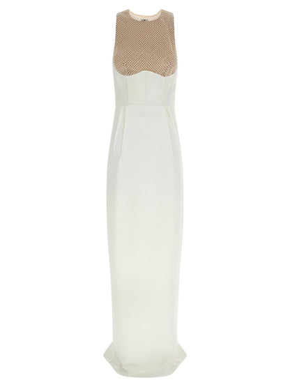 Elisabetta Franchi Red Carpet Dress White