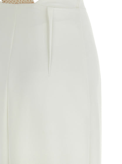 Elisabetta Franchi Red Carpet Dress White