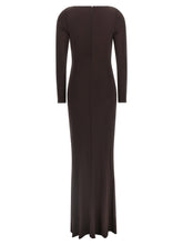 Elisabetta Franchi Red Carpet Dress Brown