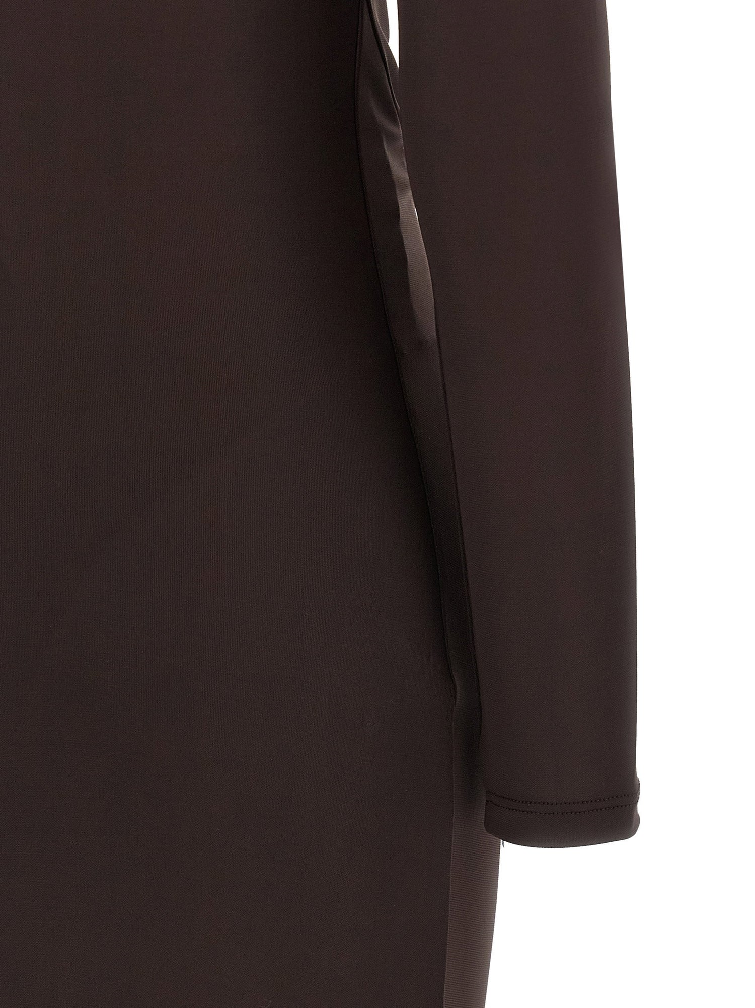 Elisabetta Franchi Red Carpet Dress Brown