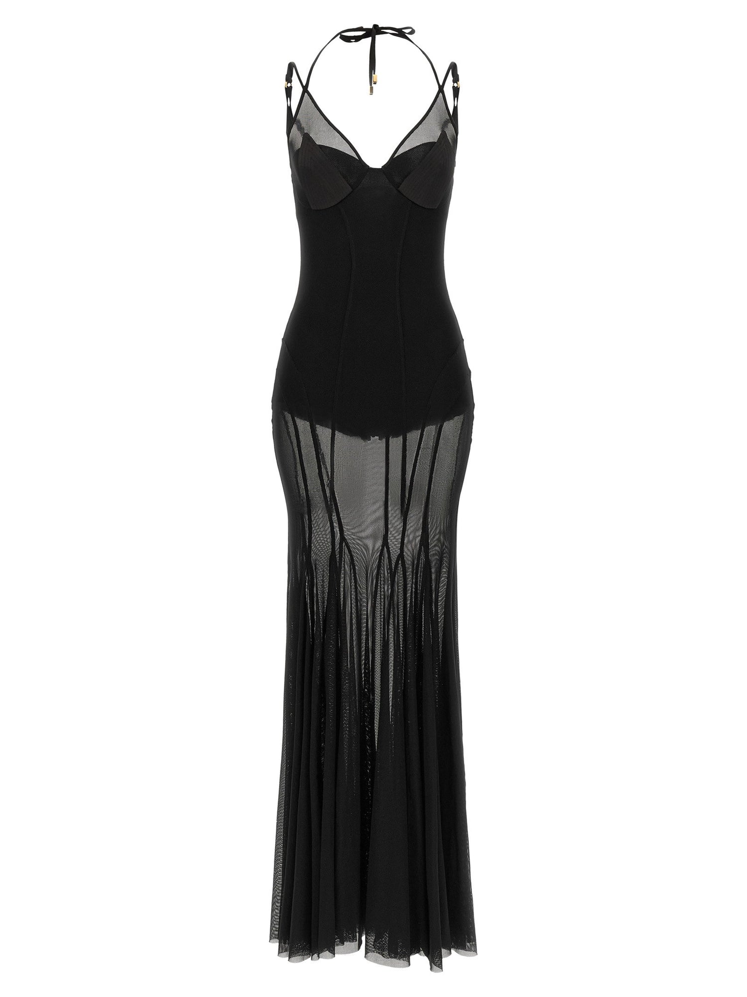 Elisabetta Franchi Red Carpet Dress Black