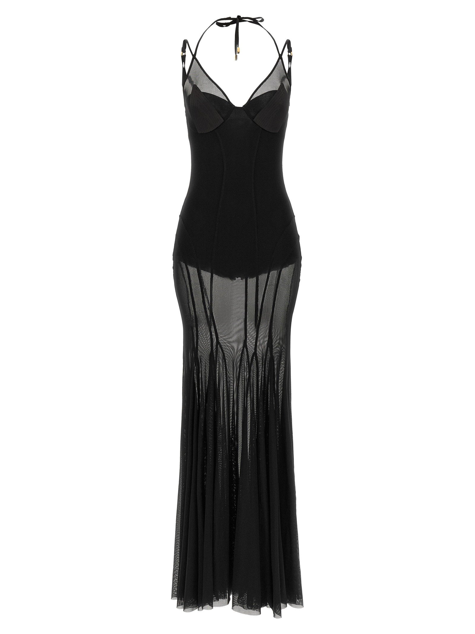Elisabetta Franchi Red Carpet Dress Black