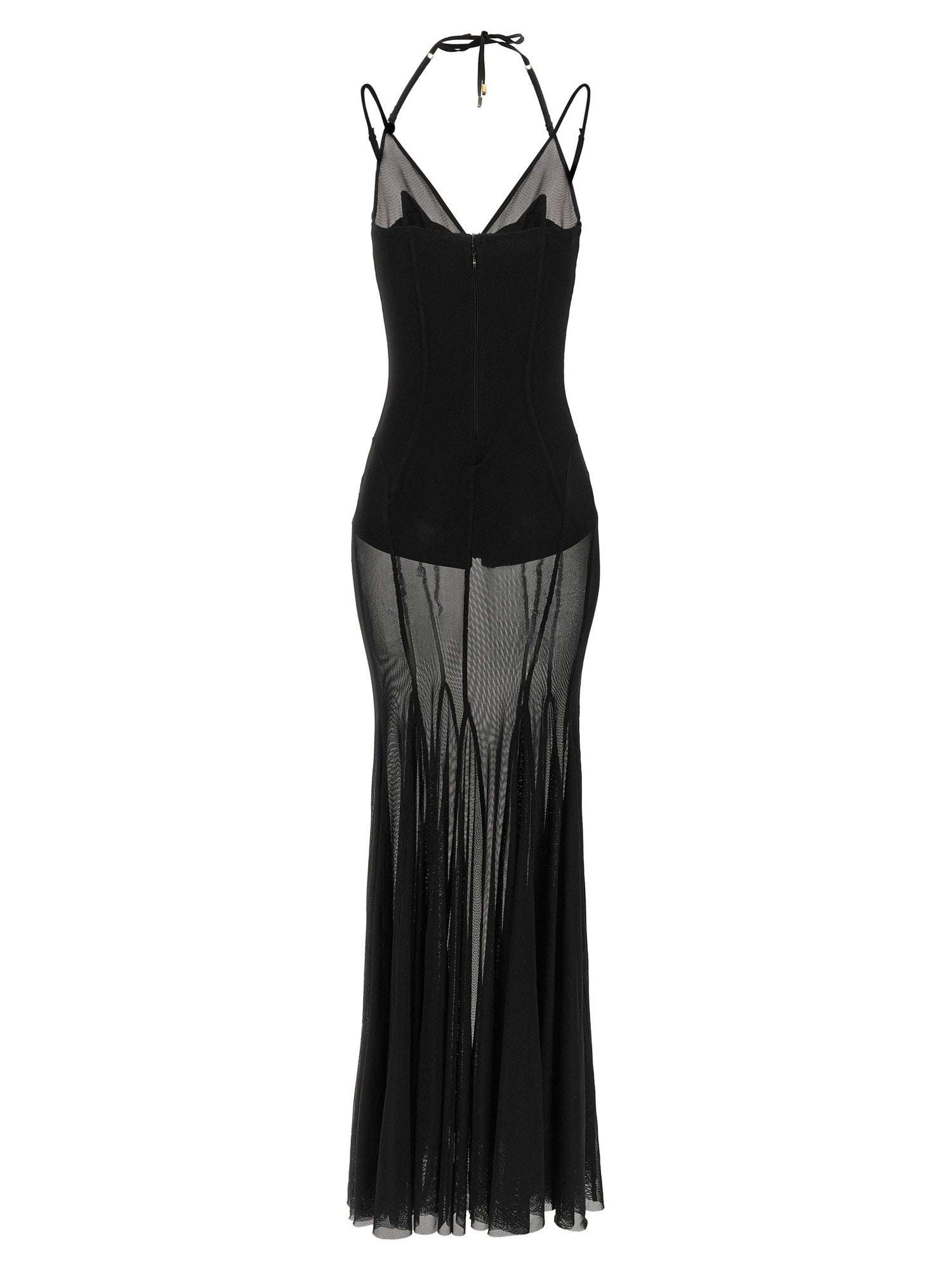 Elisabetta Franchi Red Carpet Dress Black