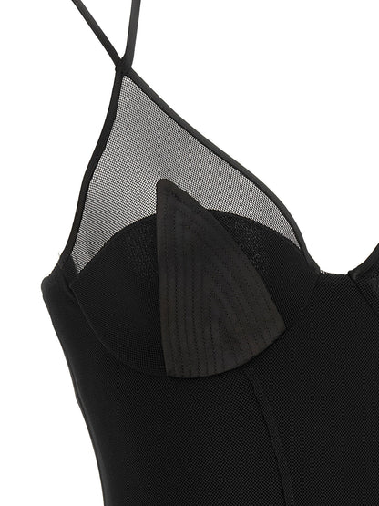 Elisabetta Franchi Red Carpet Dress Black