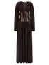 Elisabetta Franchi Red Carpet Dress Brown