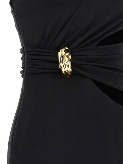Elisabetta Franchi Red Carpet Dress Black  