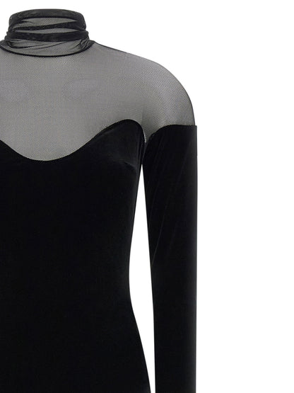 Elisabetta Franchi Red Carpet Dress Black  