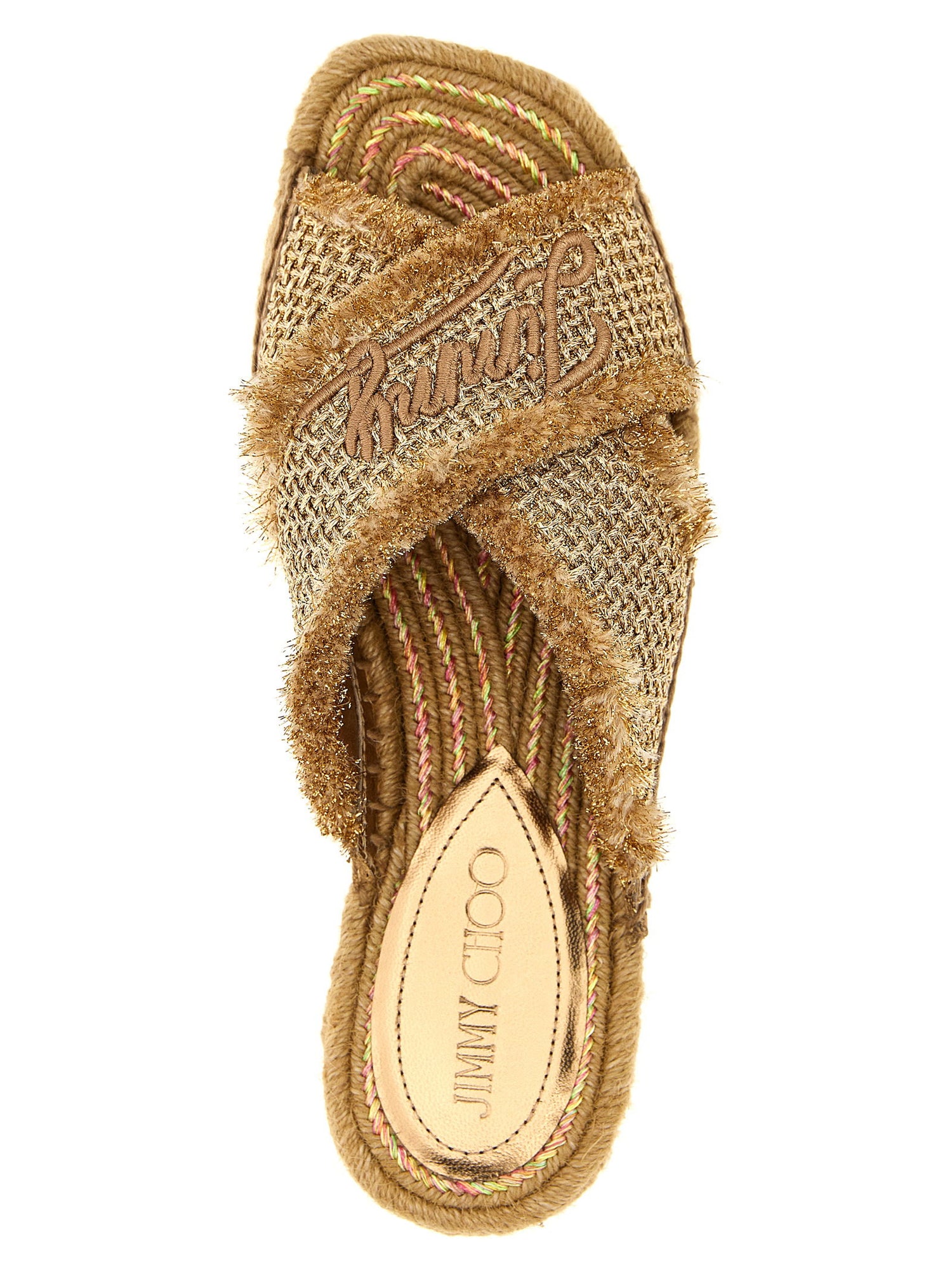 Jimmy Choo Aciel Sandals Gold
