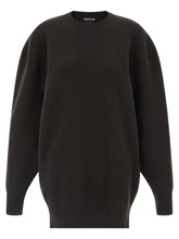 Tom Ford Sculptural Double Face Dress Brown