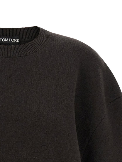 Tom Ford Sculptural Double Face Dress Brown