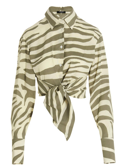 Balmain Zebra Shirt Multicolor