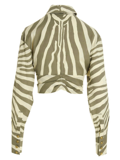 Balmain Zebra Shirt Multicolor