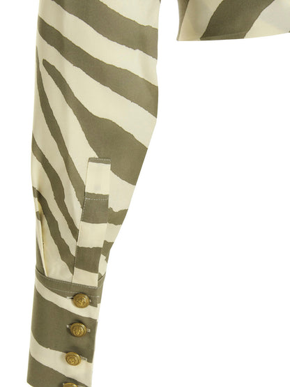 Balmain Zebra Shirt Multicolor