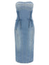 Elisabetta Franchi Denim Dress Light blue