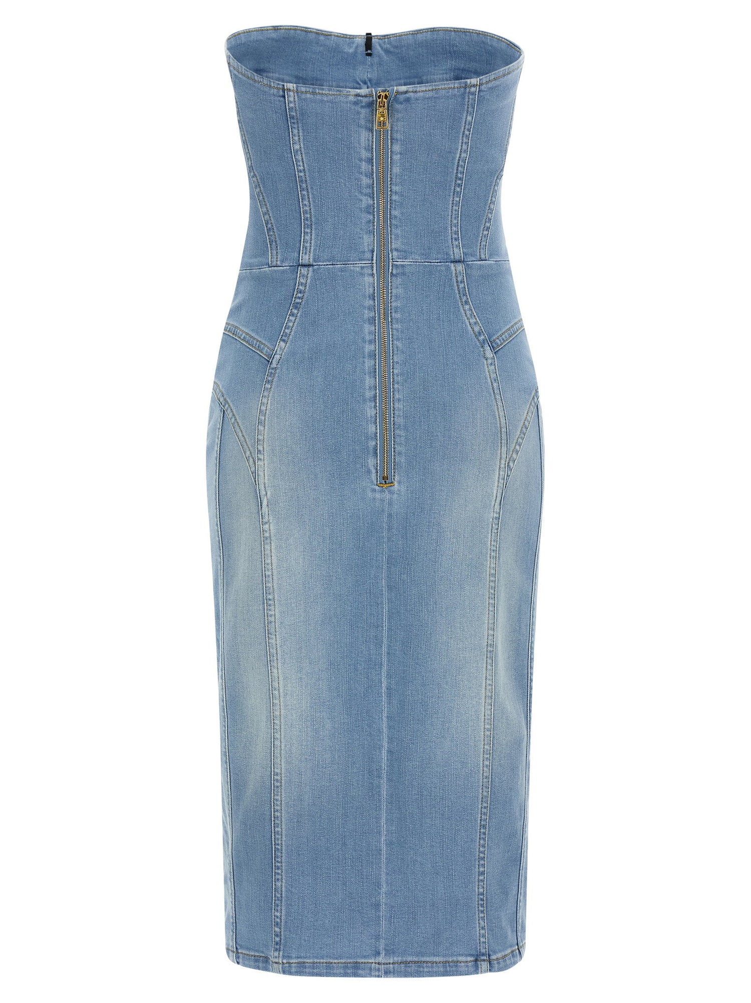 Elisabetta Franchi Denim Dress Light blue
