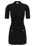 Elisabetta Franchi Scarf Dress Black  