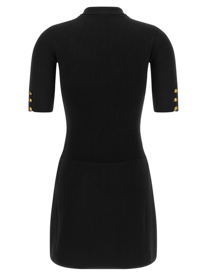Elisabetta Franchi Scarf Dress Black  