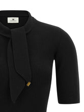 Elisabetta Franchi Scarf Dress Black  
