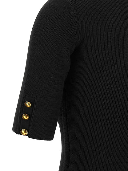 Elisabetta Franchi Scarf Dress Black  
