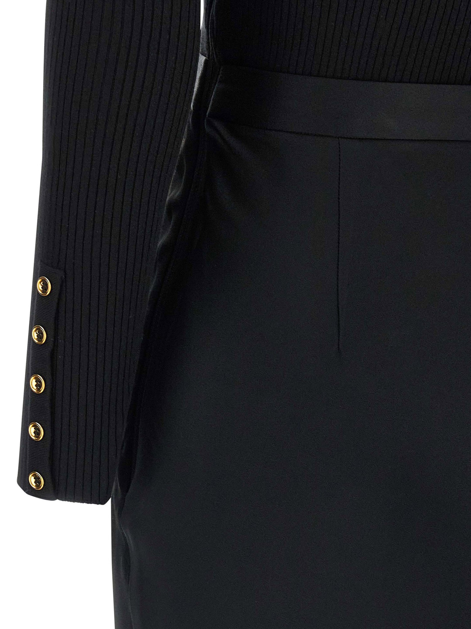 Elisabetta Franchi Turtleneck Dress Black