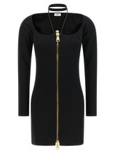Elisabetta Franchi Fabric Stitch Knit Dress Black