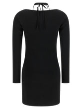 Elisabetta Franchi Fabric Stitch Knit Dress Black