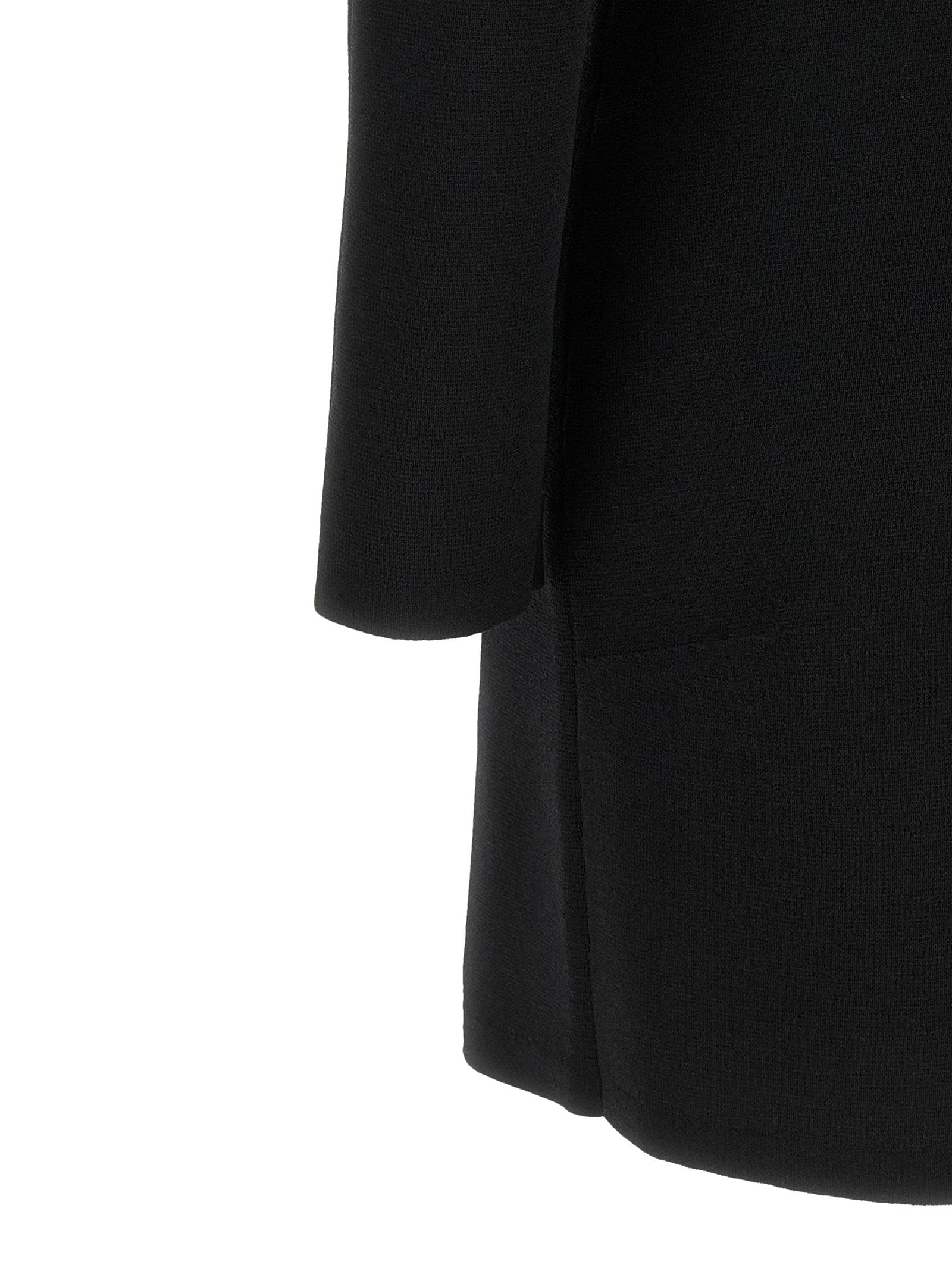 Elisabetta Franchi Fabric Stitch Knit Dress Black