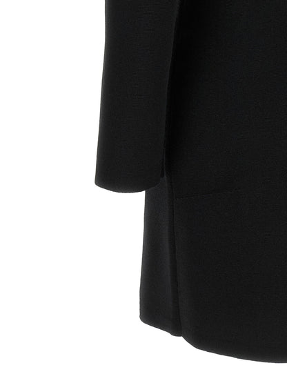 Elisabetta Franchi Fabric Stitch Knit Dress Black