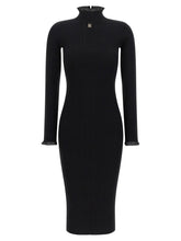 Elisabetta Franchi Ribbed Knit Dress Black