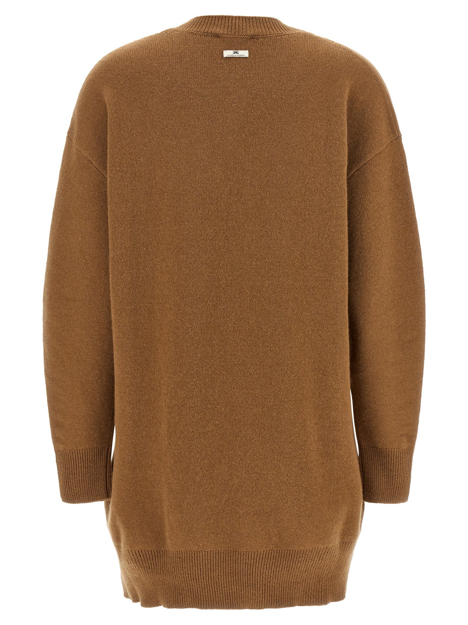 Elisabetta Franchi Necklace Dress Brown