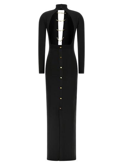 Elisabetta Franchi Red Carpet Dress Black