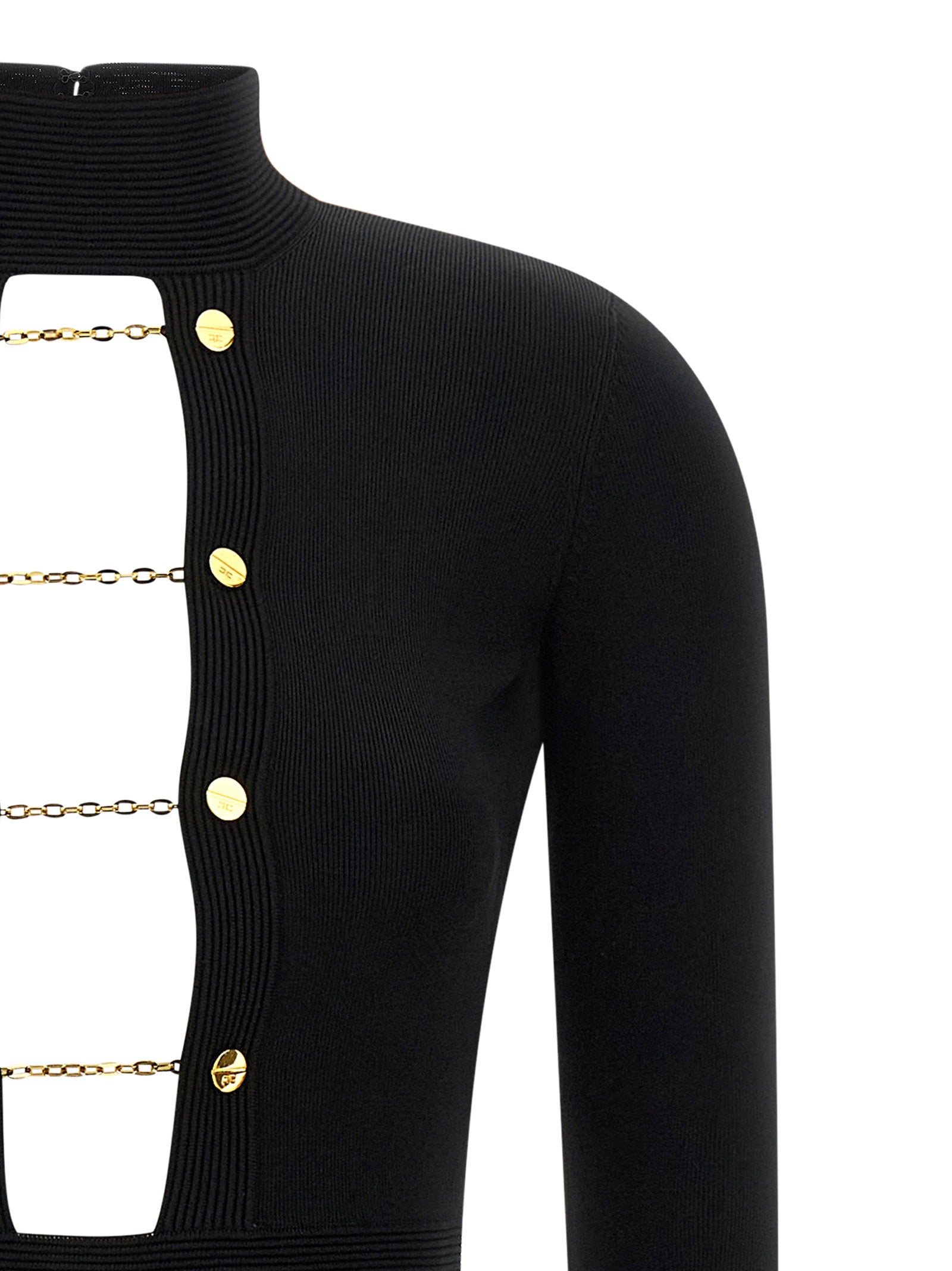 Elisabetta Franchi Red Carpet Dress Black