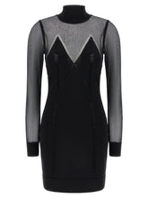 Elisabetta Franchi Dress With Transparencies Black