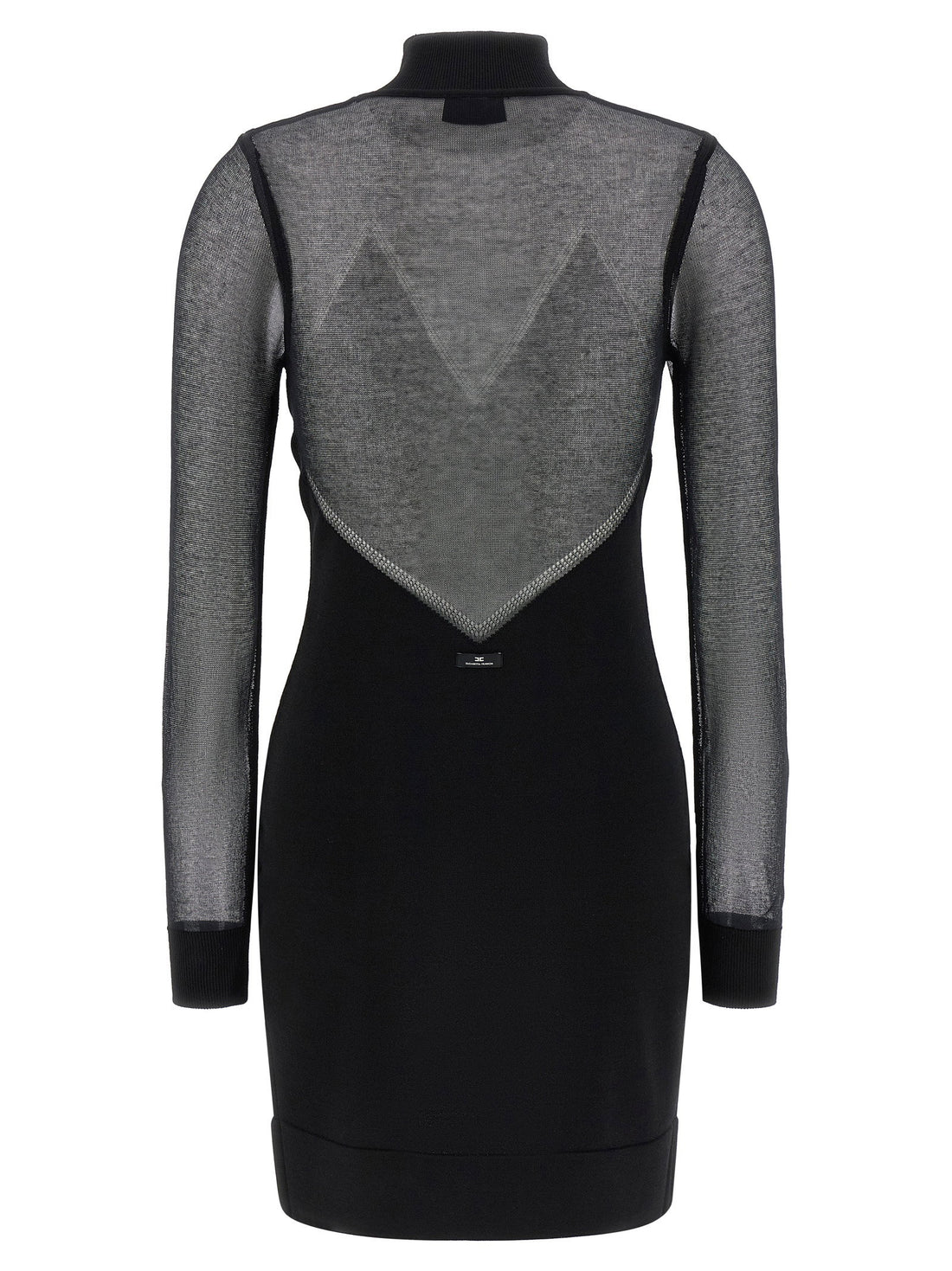 Elisabetta Franchi Dress With Transparencies Black