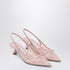 Jimmy Choo Amita Slingback Lace Pumps Pink
