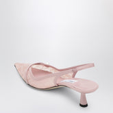 Jimmy Choo Amita Slingback Lace Pumps Pink
