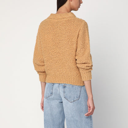 Isabel Marant Caramel Cable Knit Romane Sweater Brown