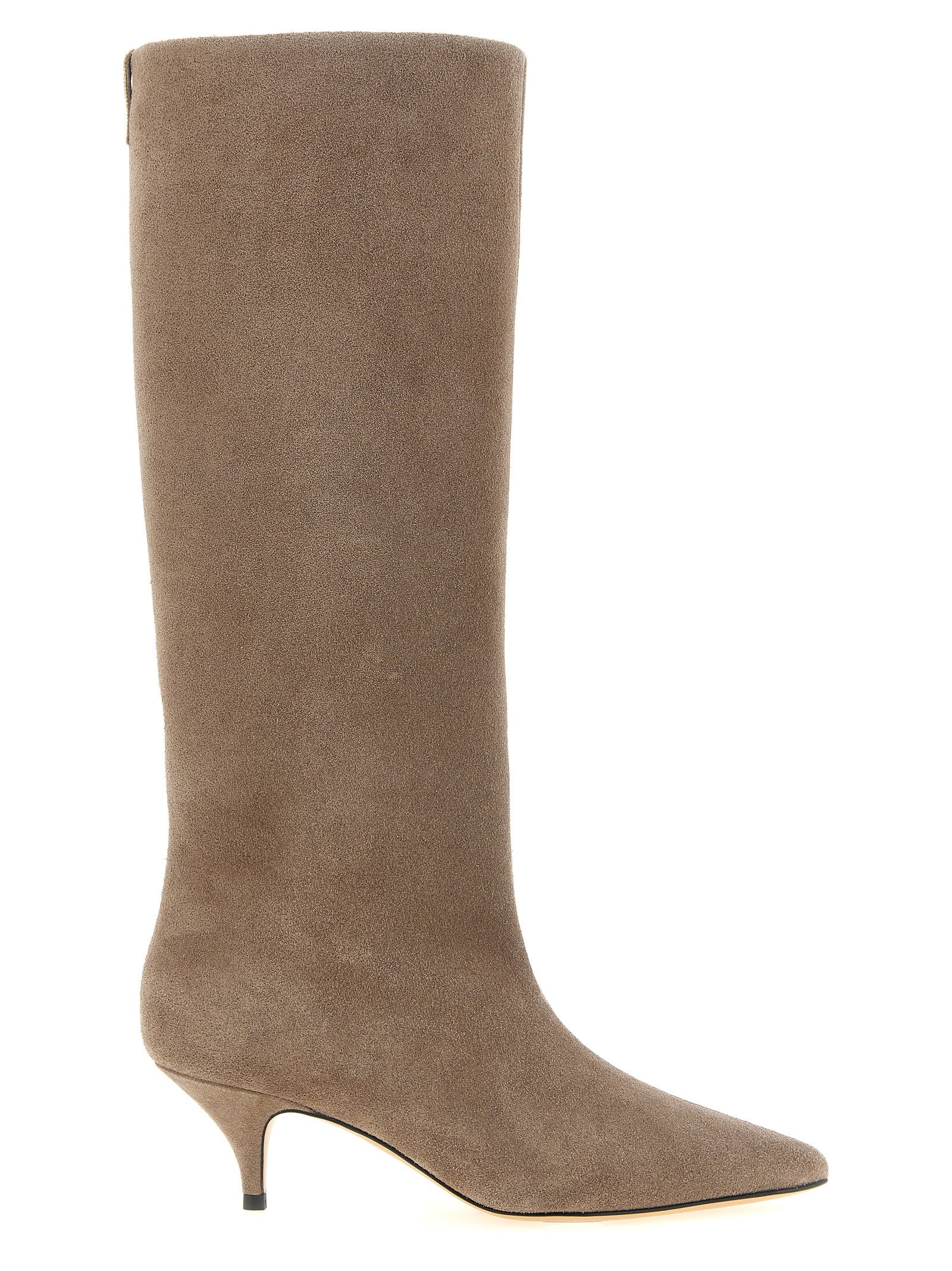 Fabiana Filippi High Suede Boots Beige