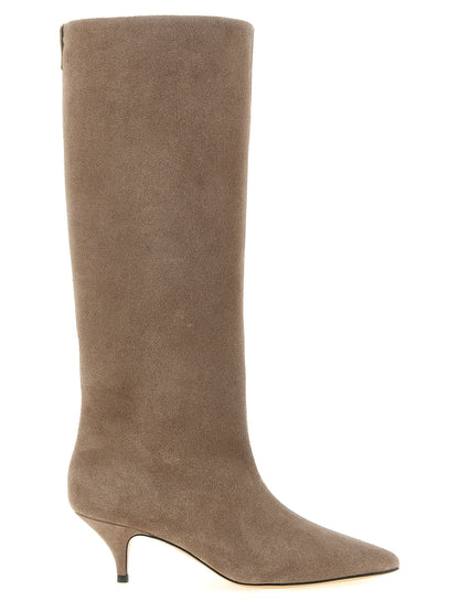 Fabiana Filippi High Suede Boots Beige