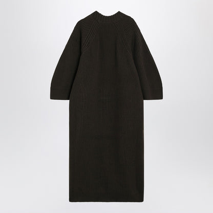 Max Mara Moss Green Wool and Cashmere Long Cardigan Green