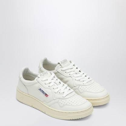 Autry White Leather Medalist Low-Top Sneakers White