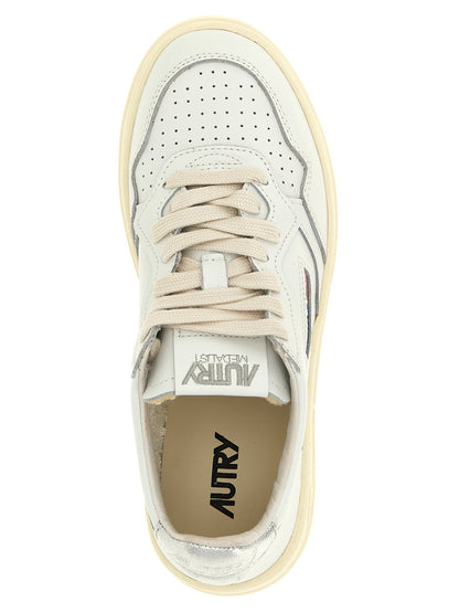 Autry Medalist Low Sneaker Silver