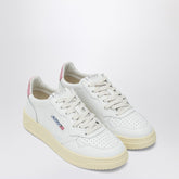 Autry Medalist Leather Sneakers White Pink white