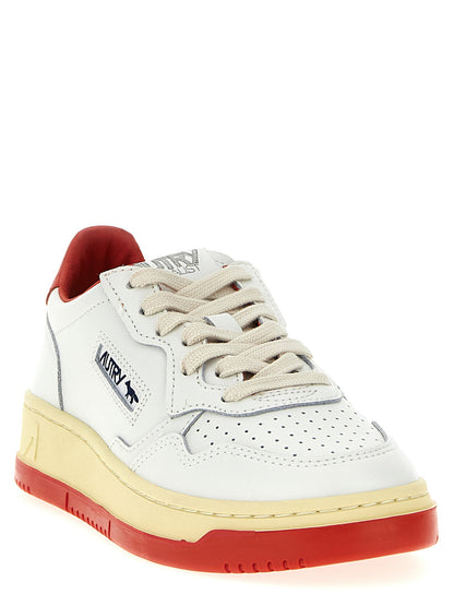 Autry X Maison Kitsuné Medalist Low Sneakers Red