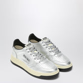 Autry Sneaker Medalist Low-Top in Silver Leather Grey